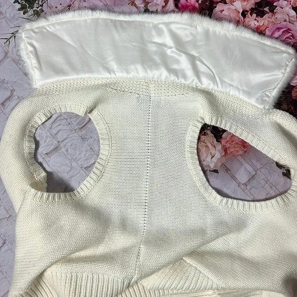 Kaufman Franco Off white faux fur vest - Picture 6 of 12